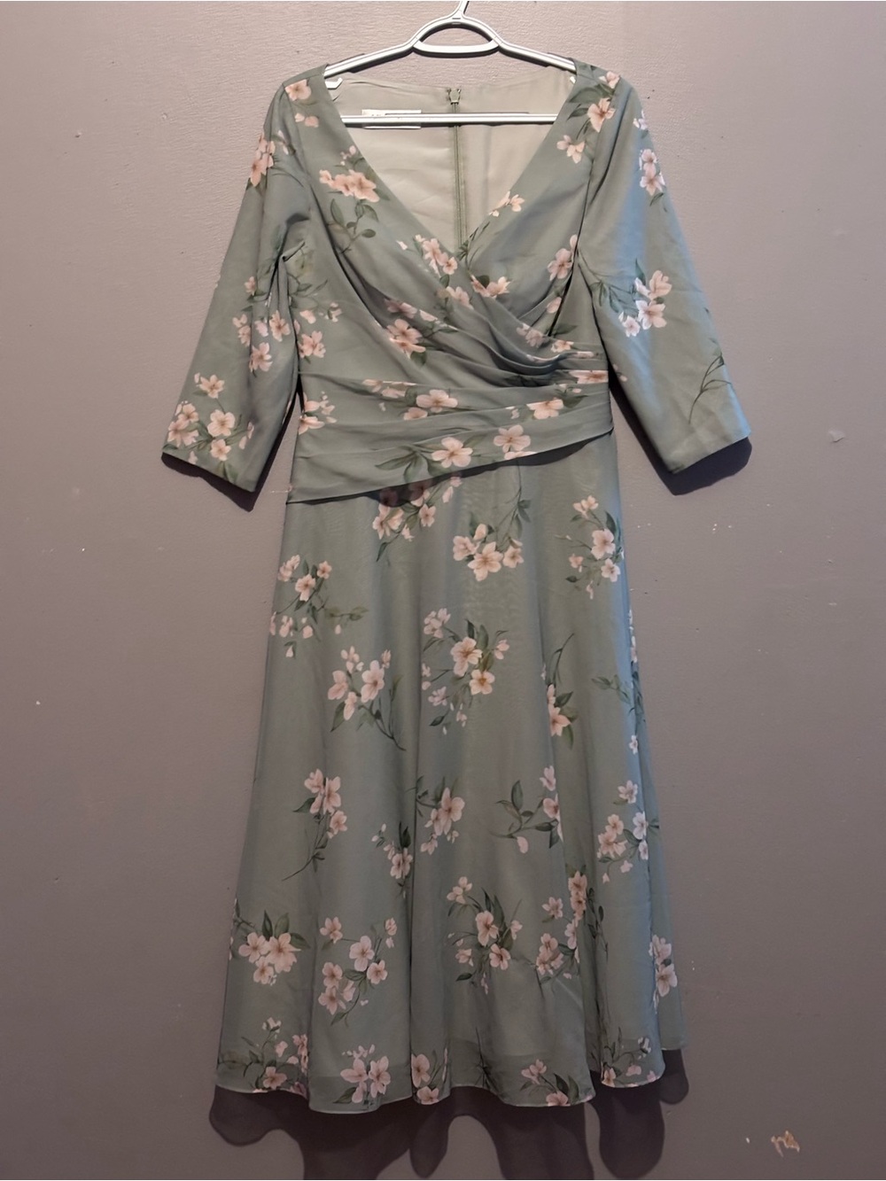 JJ’s House Anahita A-Line V-Neck Pleated Chiffon Mother Of The Bride Dress